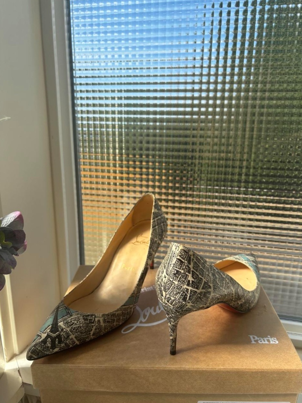 Christian Louboutin Paris Map Print Pumps – Size 38